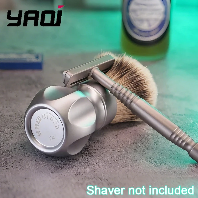 2026-yaqi-gemini-24mm-pinceau-a-raser-pour-hommes-en-poils-de-blaireau-silvertip-manche-en-metal-chrome-mat-accessoire-de-rasage-humide-de-luxe