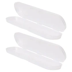 2Pcs Digital Thermometer Box Small Plastic Temperature Measurement Tool Storage Case For Medical Supplies Gift Boxes Bags