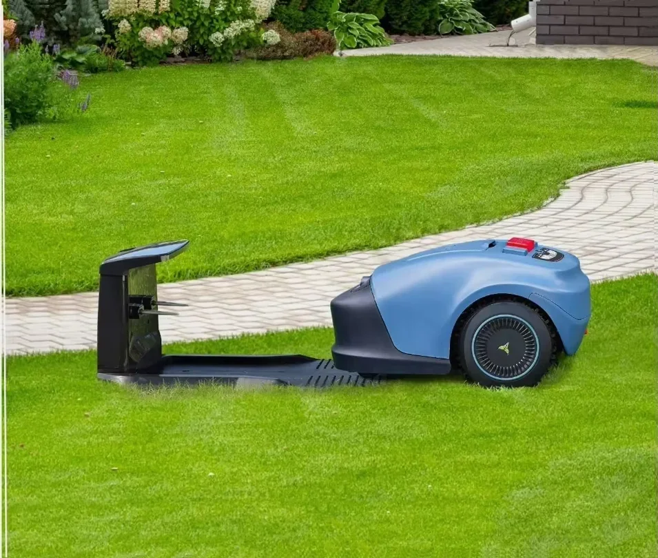 Akx Industrial Cordless Lawn Mower Perimeter Automatic Garden Wire Robot Remote Control Battery Cutting Mulch Adjustment