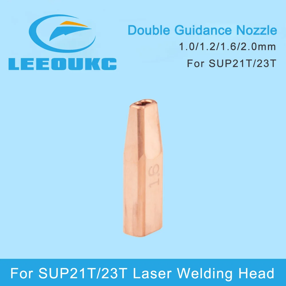 

LEEOUKC 10pcs/lot Double Wire Feed Nozzle Qilin SUP Double Wire Feeder Accessories Double Guidance Nozzle SUP21T SUP23T