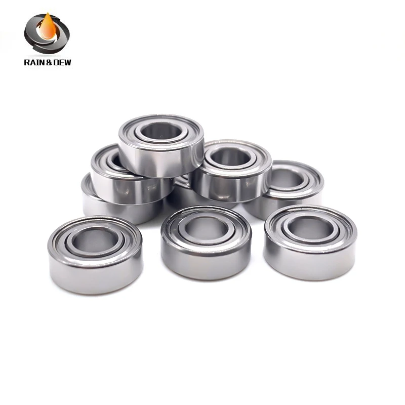 10 pezzi serie MR 2x4x2, 2x7x3, 3x6x2.5, 4x7x2.5, 4x8x3, 5x8x2.5, 5x10x3, 5x10x4 cuscinetti a sfere in miniatura per strumenti di precisione