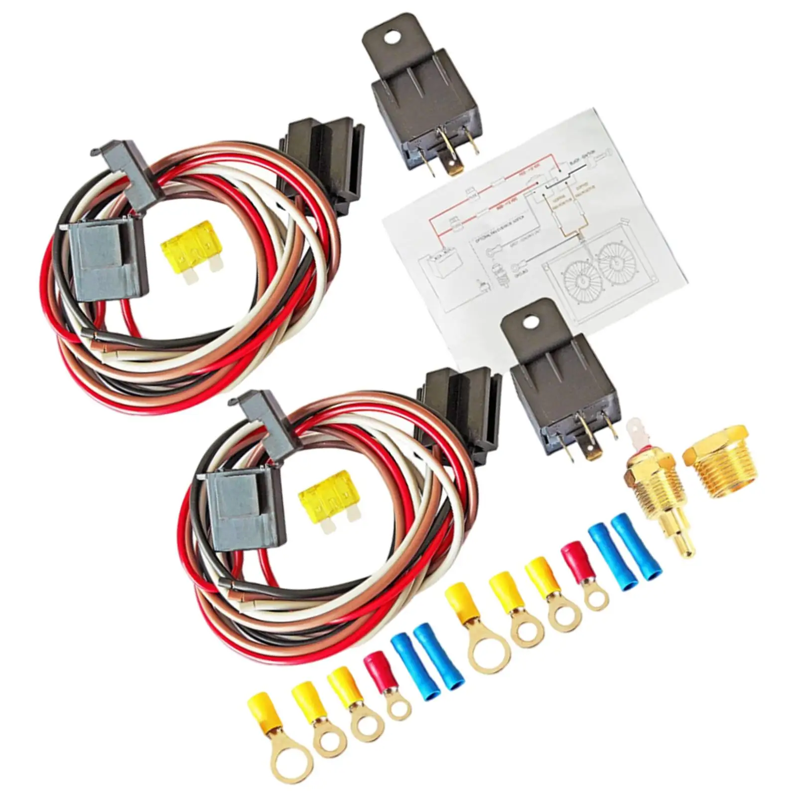 Esquirla 40 Amp Electric Fan Wiring Kit Accessories Replacement Parts