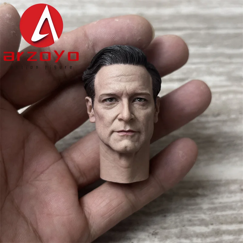 Britischer Schauspieler Colin Firth Head Sculpt Carving Model im Maßstab 1:6, passend für 12-Zoll-männliche Soldaten-Actionfigur-Körperpuppen