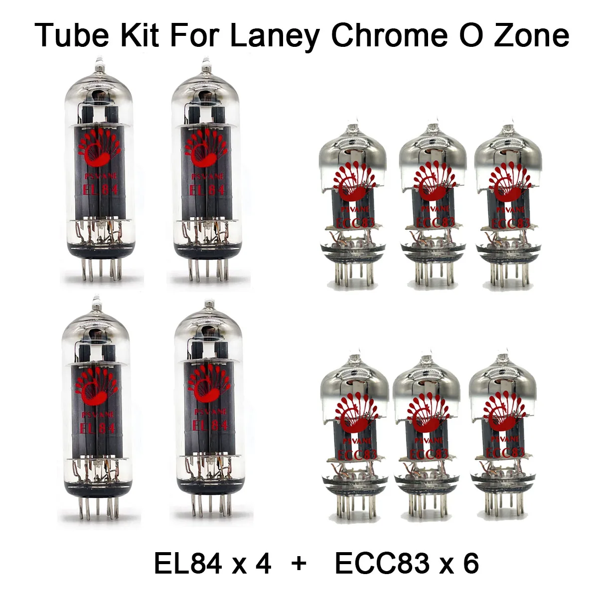 

Tube Kit For Laney Chrome O Zone Guitar Tube PSVANE EL84 4PCS ECC83 6PCS Power Tube Amp Vacuum Tube Valve Audio Guitar Amplifier