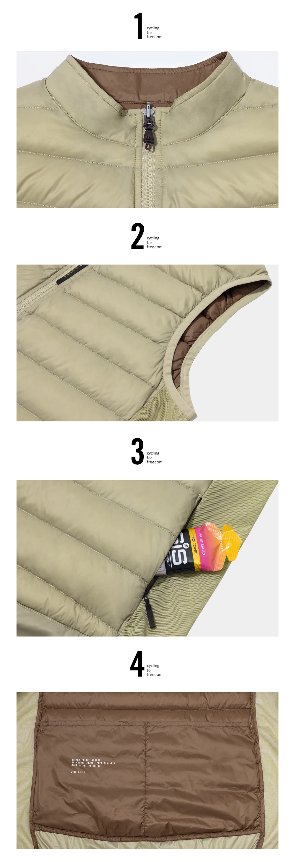 Santic Fahrradjacken für den Winter, warm, winddicht, aus Daunen, schnelltrocknend, isolierend -2 ℃ ~8 ℃ WM3C07037K – Detail 4