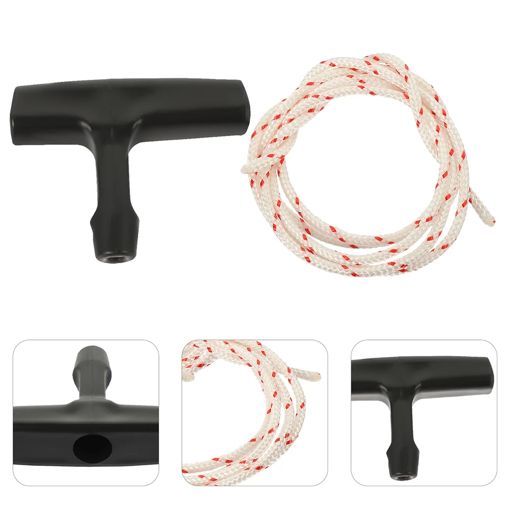 

2 Sets Drawstring Starter Rope Pull Cord Garage Door Attic down Knobs Opener Cable Replacement Kit Handle Ladder Manual