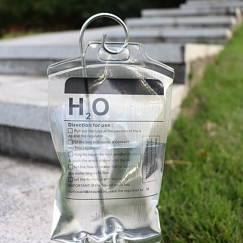 350ml Plant Water Bag  Irrigation Drip Bag with Metal Hooks Self Watering Devices with Adjustable Water Outlet Speed Plant