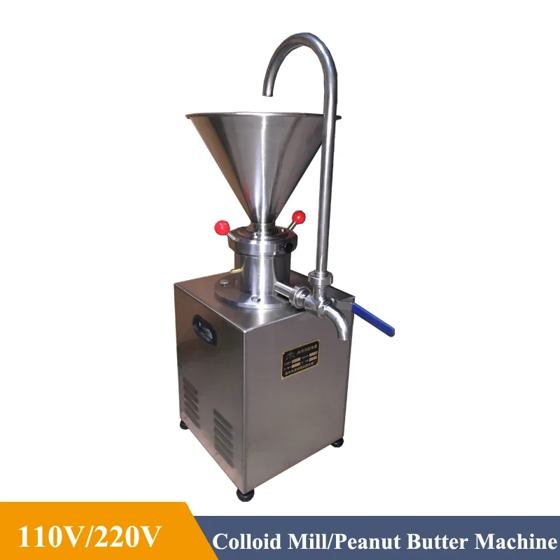 1500W 304 Satinless Steel Peanut Butter Colloid Mill Tomato Sauce Grinding Machine High Quality Nut Special Grinder