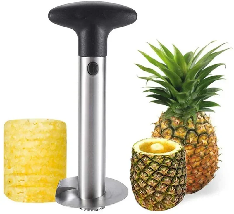 

Stainless Steel Pineapple Corer Peeler Cutter Easy Fruit Parer Cutting Tool Pineapple Cutter Knife Household Gadget Cooking Tool