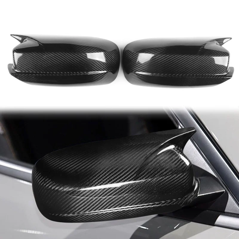 paste Style Carbon fiber Rearview mirror housing Shell cover For Dodge Charger Chrysler 300C 2011-2021