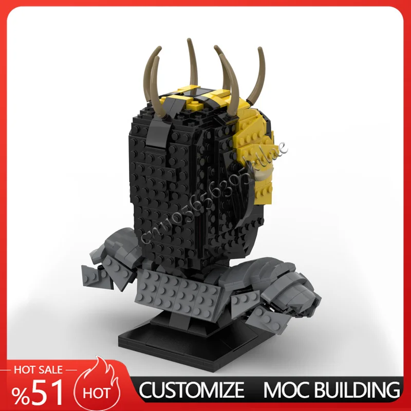678PCS MOC Star Battle A Great Looking Darth Opress Head Helmets Model Building Blocks Stacking Bricks Creative Kid Toy Gift Diy