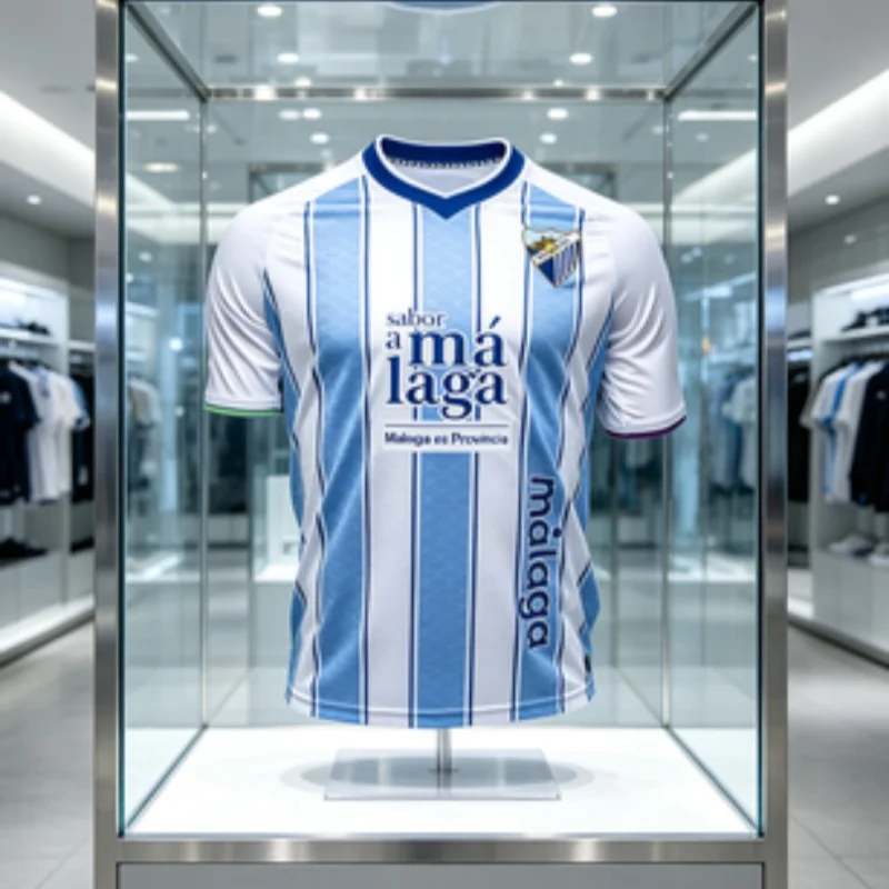 Neues 3D-Malaga-Style-Trikot, schnelltrocknend, kurzärmelig, Fußballuniform, für Spiel, Training, Stadion, Fan-Trikot, Familien-Partnerlook-Oberteile