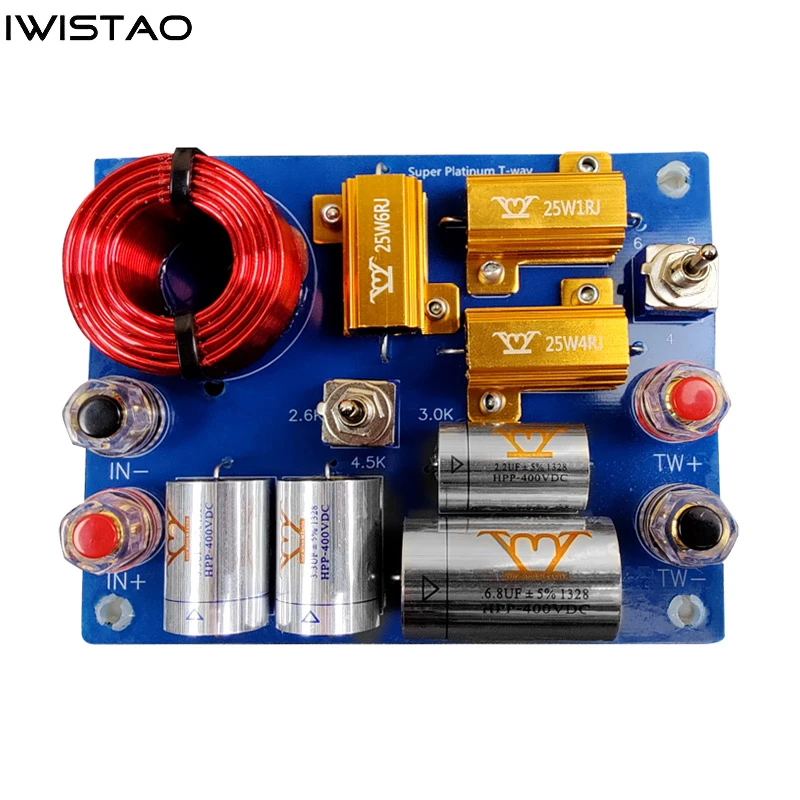 

IWISTAO Independent Treble Adjustable Crossover 2.6 3 4.5K Impedance 4-6-8 ohm Speakers Unit 120W HIFI Audio DIY