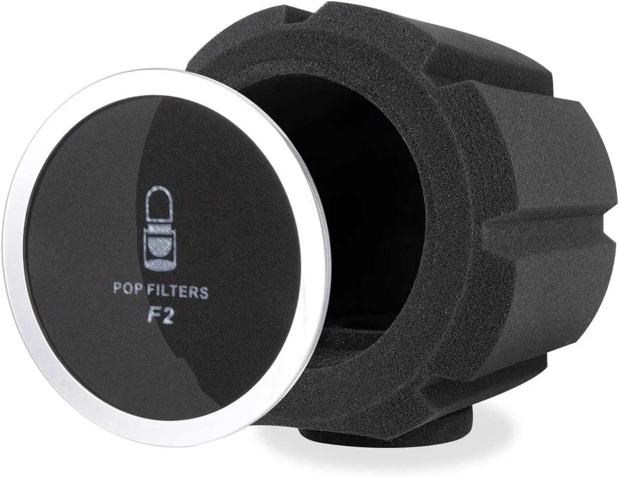 Facmogu Large Microphone Pop Filter Shield for Mic Stand, Microphone Foam Screen Pop Filter, Sound-Absorbing Foam Windscreen Mic