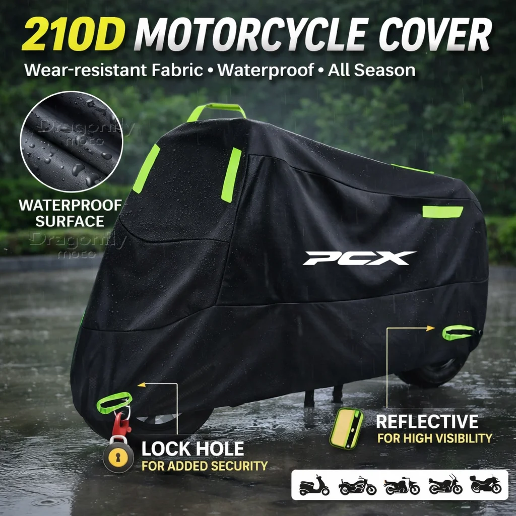 

Чехол для мотоцикла HONDA PCX125 PCX150, водонепроницаемый, для улицы, защита от УФ-излучения, дождевик для скутера