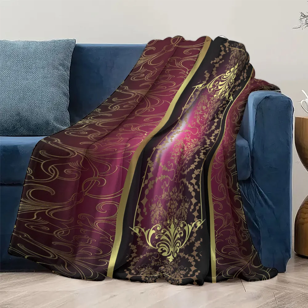 أنيقة الأزهار المخملية رمي بطانية فاخرة لينة الزخرفية أريكة سرير غرفة المعيشة غطاء الوسادة هدية #5