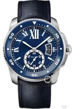 أزياء الساعات الرياضية السوداء الزرقاء للرجال الميكانيكية التلقائية ووتش السيراميك المطاط حسب الطلب #3