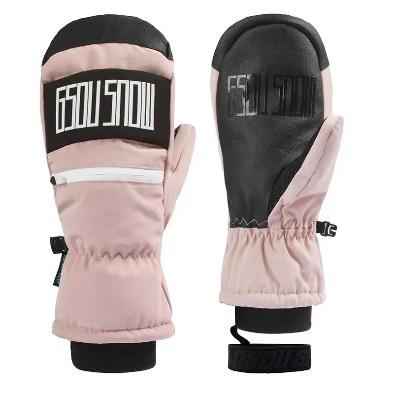 男性と女性のためのスノーボードグローブ,耐摩耗性,スキーミトン,防水,厚く,暖かい,5本指,新しい,2022