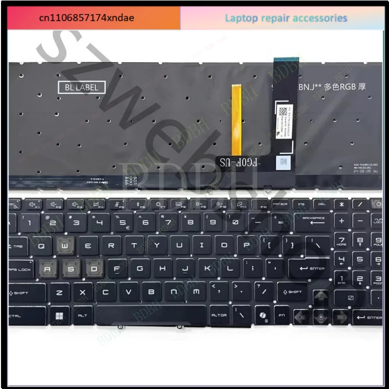 4-ゾーン-rgb-バックライト付き-us-ai-キーボード-msi-katana-15-hx-b14w-b14wfk-b14wgk-用
