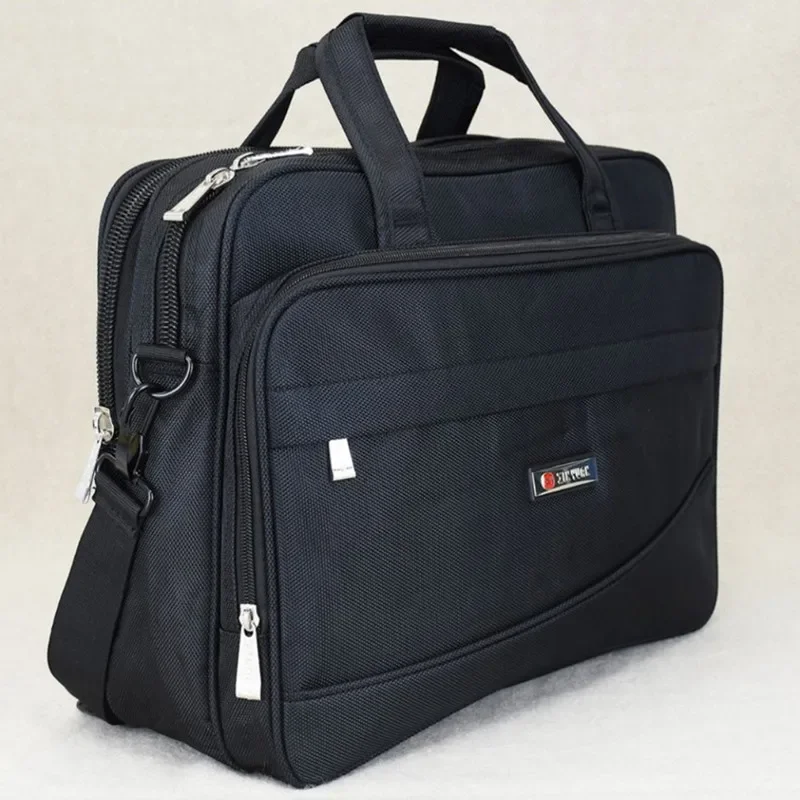 Men Briefcase Large Capacity Oxford Multifunction Handbag Fashion Business Male Shoulder Messenger Bag 15.6 