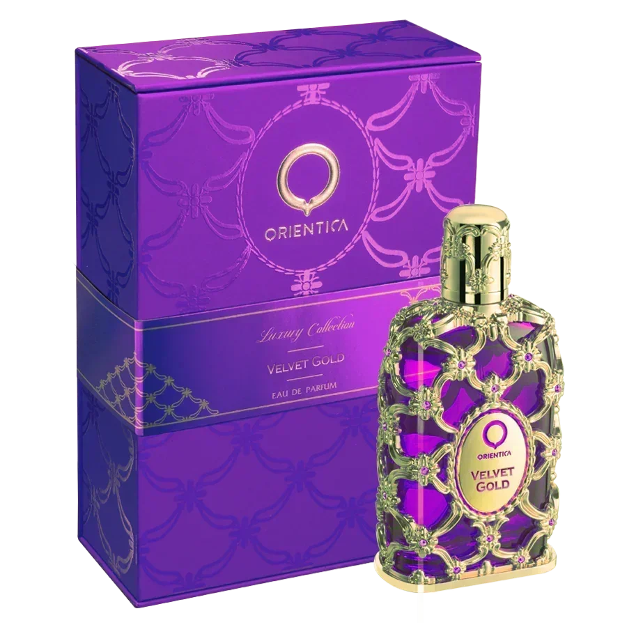 Orientica Velvet Gold EDP 2,7 onças / 80ml – Perfume unissex de longa duração oriental âmbar quente, presente ideal de Natal de Halloween
