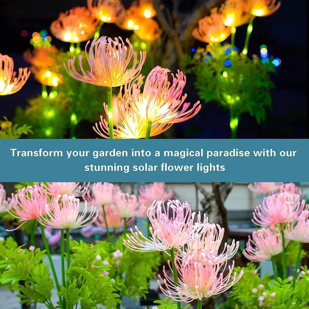 

Solar Garden Light Solar Flower Shape Light Realistic Flower Solar Light Waterproof Led Decoration Lamp for Outdoor Garden