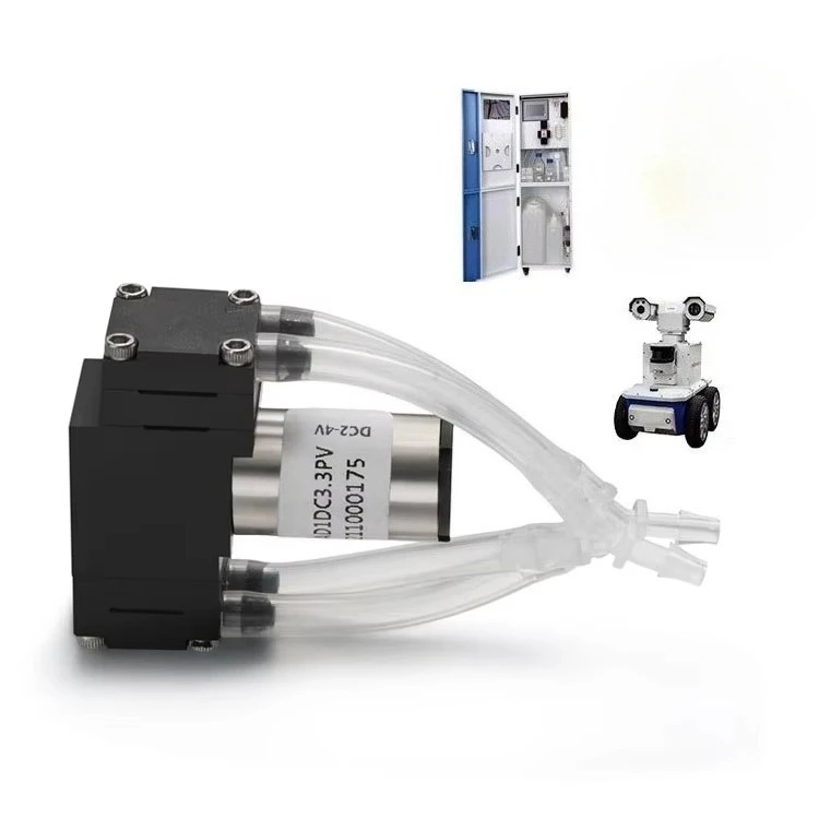 

Бесшумный воздушный насос для отбора проб, небольшой размер, электрический мембранный насос постоянного тока, противомасляный мини-вакуумный насос без масла для ручного инструмента