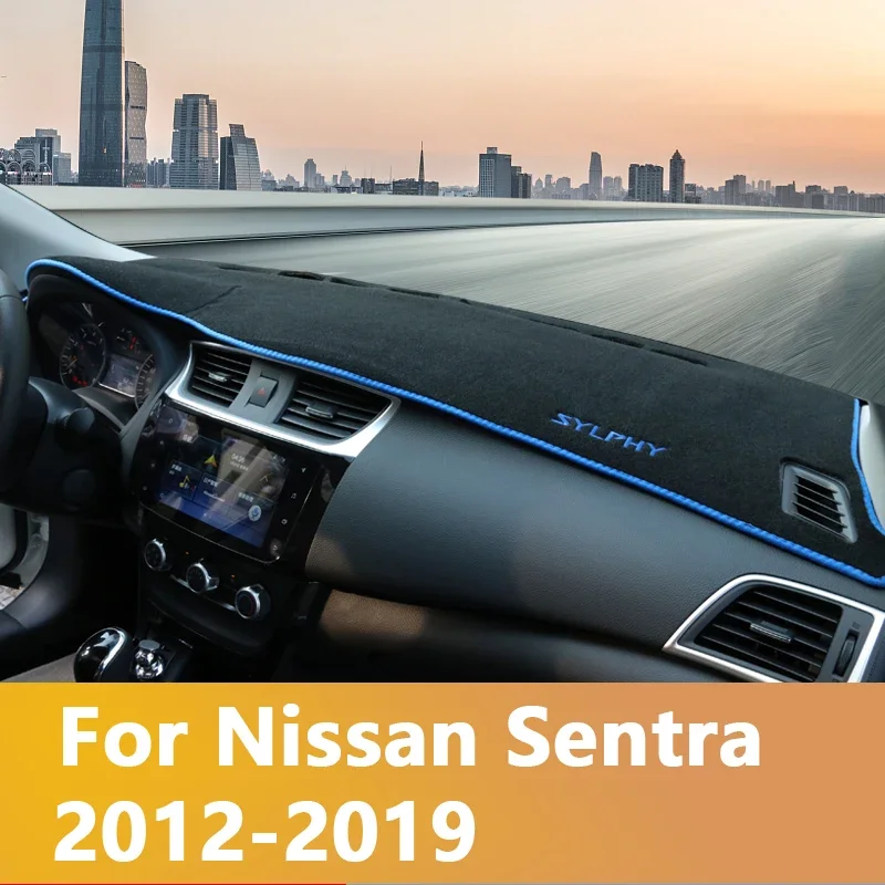 

Car dashboard Avoid light pad Instrument platform desk cover Mats Carpets For Nissan Sentra 2013 2014 2015 2016 2017 2018 2019