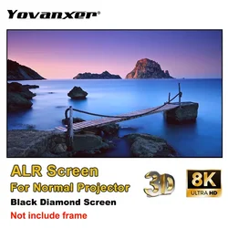 Schermo del proiettore con diamante nero ALR schermi di proiezione che respingono la luce ambientale senza cornice per proiezione a lungo raggio 4K 8K