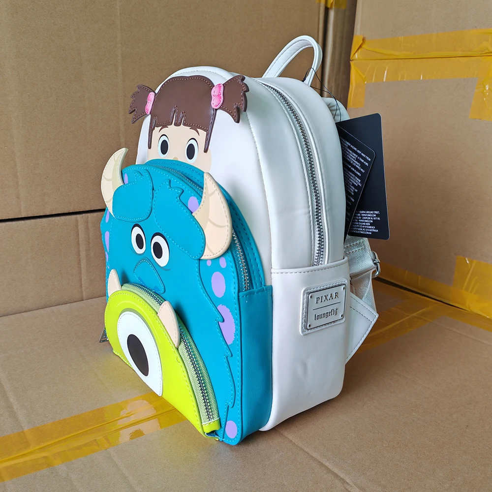 Genuine Disney Loungefly Toy Story Alien Sullivan Cartoon Summer Travel Backpack Double Shoulder Backpack Girlfriend Kids Gift