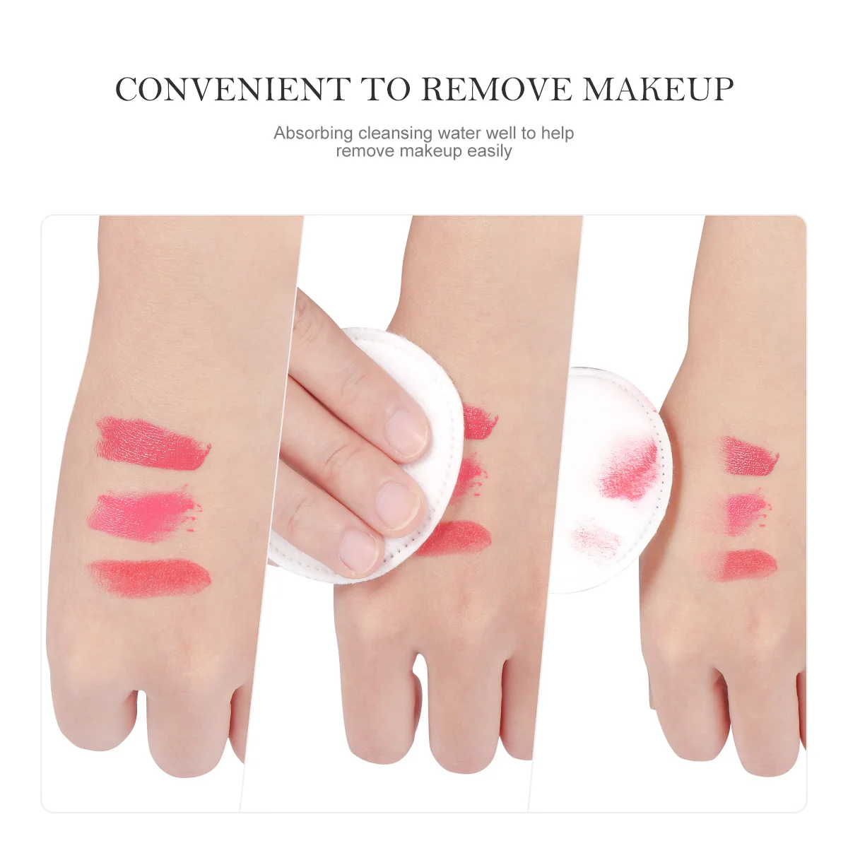 

Facial Cotton Rounds 200Pcs Eco-Friendly Thickened Makeup Pads for Daily Skin Care and Cleansing 5.8cm