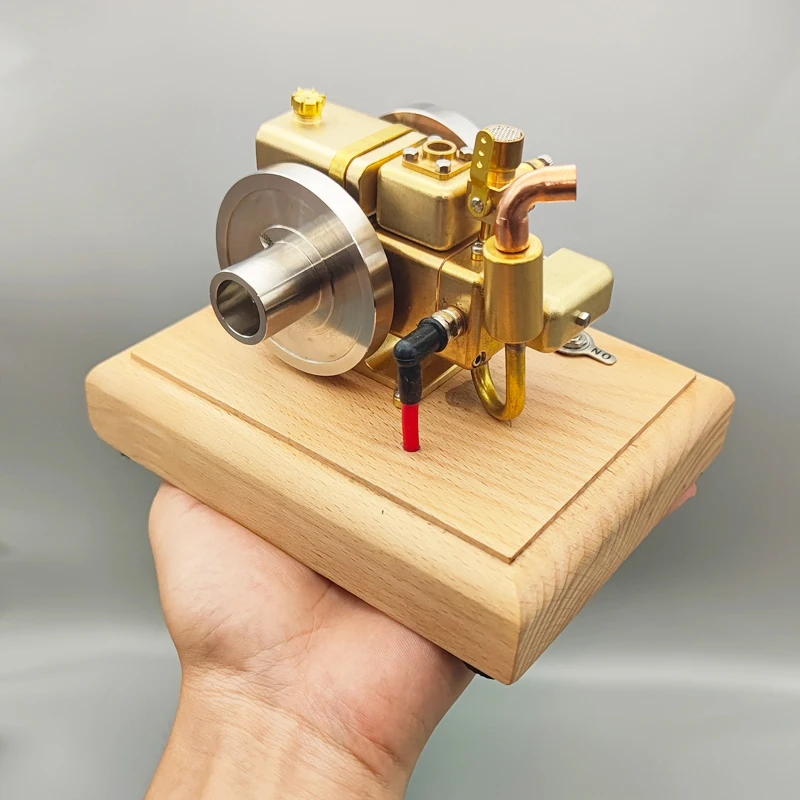 

Engine Model Brass Single Cylinder Oil Internal Combustion Engine Launchable Miniature Mini Simulation
