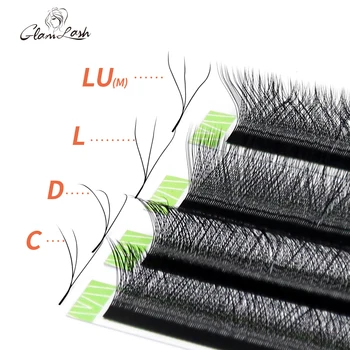 GLAMLASH W Shape Bloom 3D Premade Volume Fans Przedłużanie rzęs C/D/L/LU/M Naturalne miękkie światło Indywidualne rzęsy YY Pełne gęste