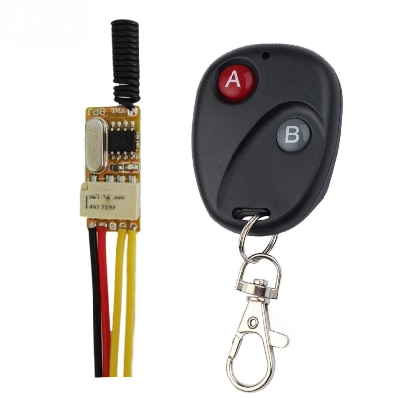 1pcs Relay Remote Control Switch DC3.5V-12V  For Mini RF Remote Control Switch Relay Contacts Wireless Switch