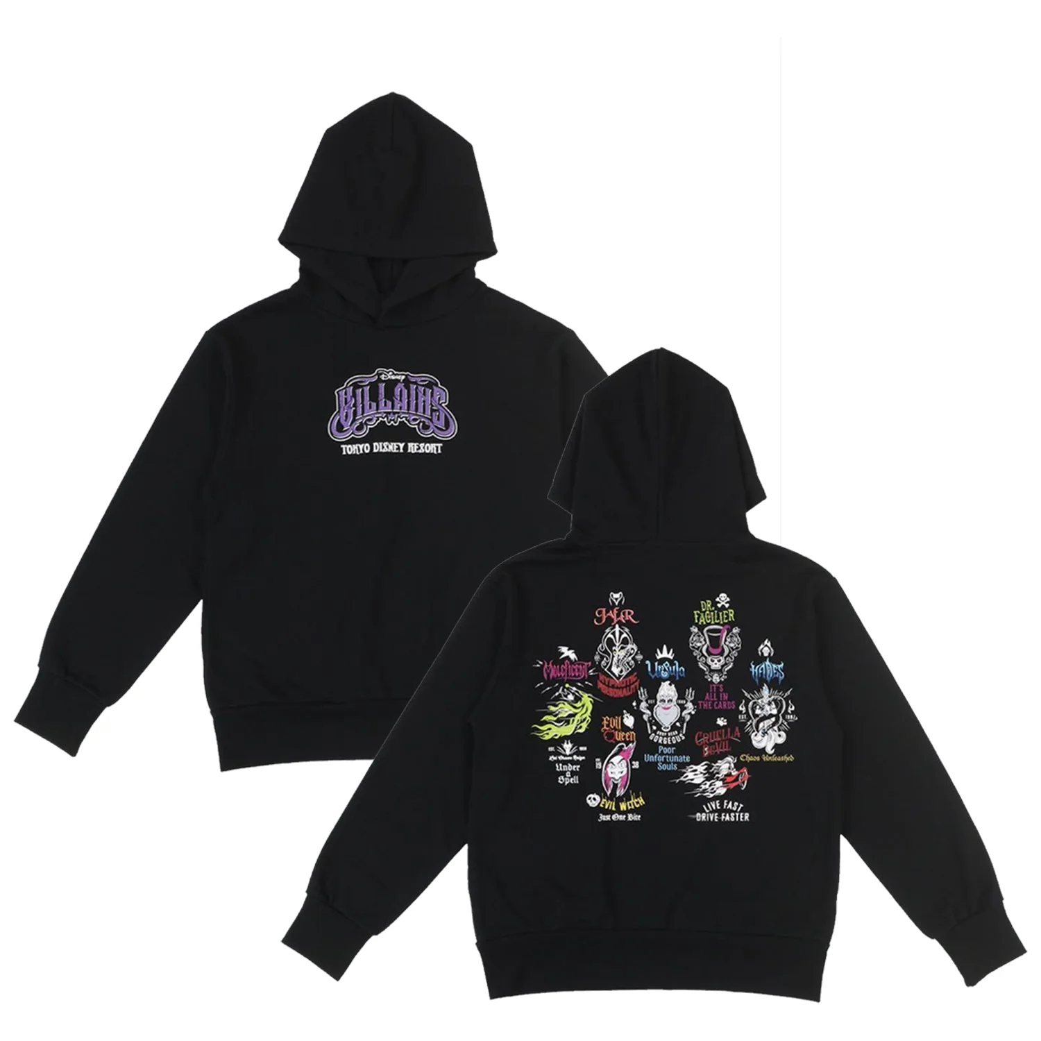 

Disney Villens Hoodie Spring and Autumn Unisex Print Loose Oversize Fashion Pullover Sportwear Streetwear