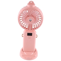 Hot 5000Mah Folding Electric Fan USB Rechargeable Air Cooling Fan Spray Function 5 Speed Digital Display Handheld Fan