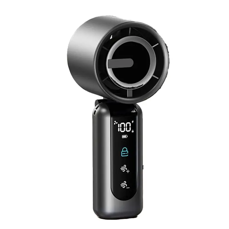 

M04K Portable Handheld Mini Fan,4000Mah Rechargeable Battery, AI Digital Display, Summer Gifts For Women Men Camping Travel