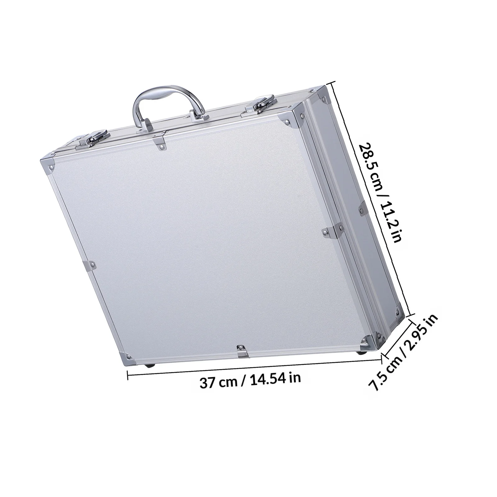 Portable Lockable Aluminum Alloy Tool Box Large Capacity Carrying Case Tools Container Organization Storage Case