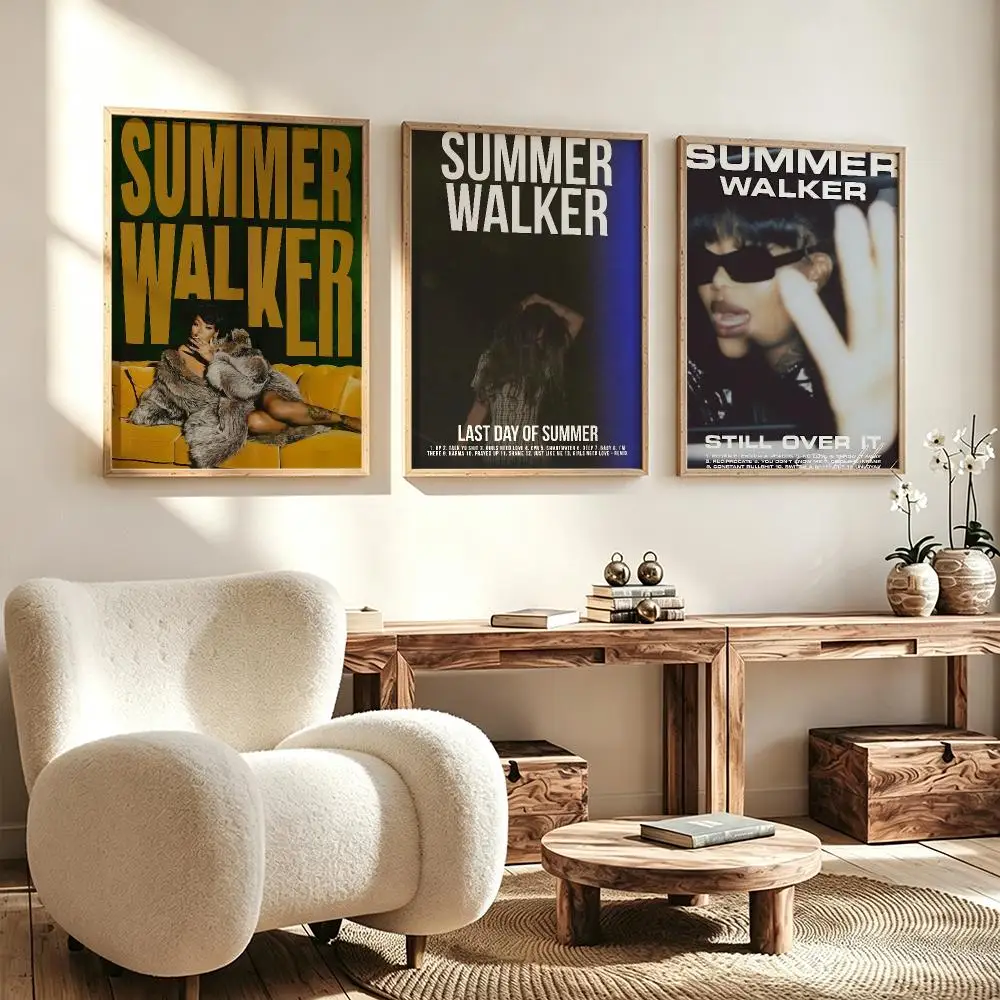 music Summer Walker Poster Poster HD Waterproof Self Adhesive Wall Art Print Decor for Bedroom Living Room Gift