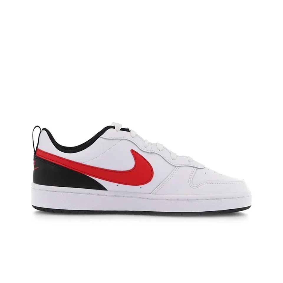 Original Nike Court Borough Unisex Women Men Skateboarding Shoes Non-Slip Low Top Comfortable White Sneakers BQ5448-110