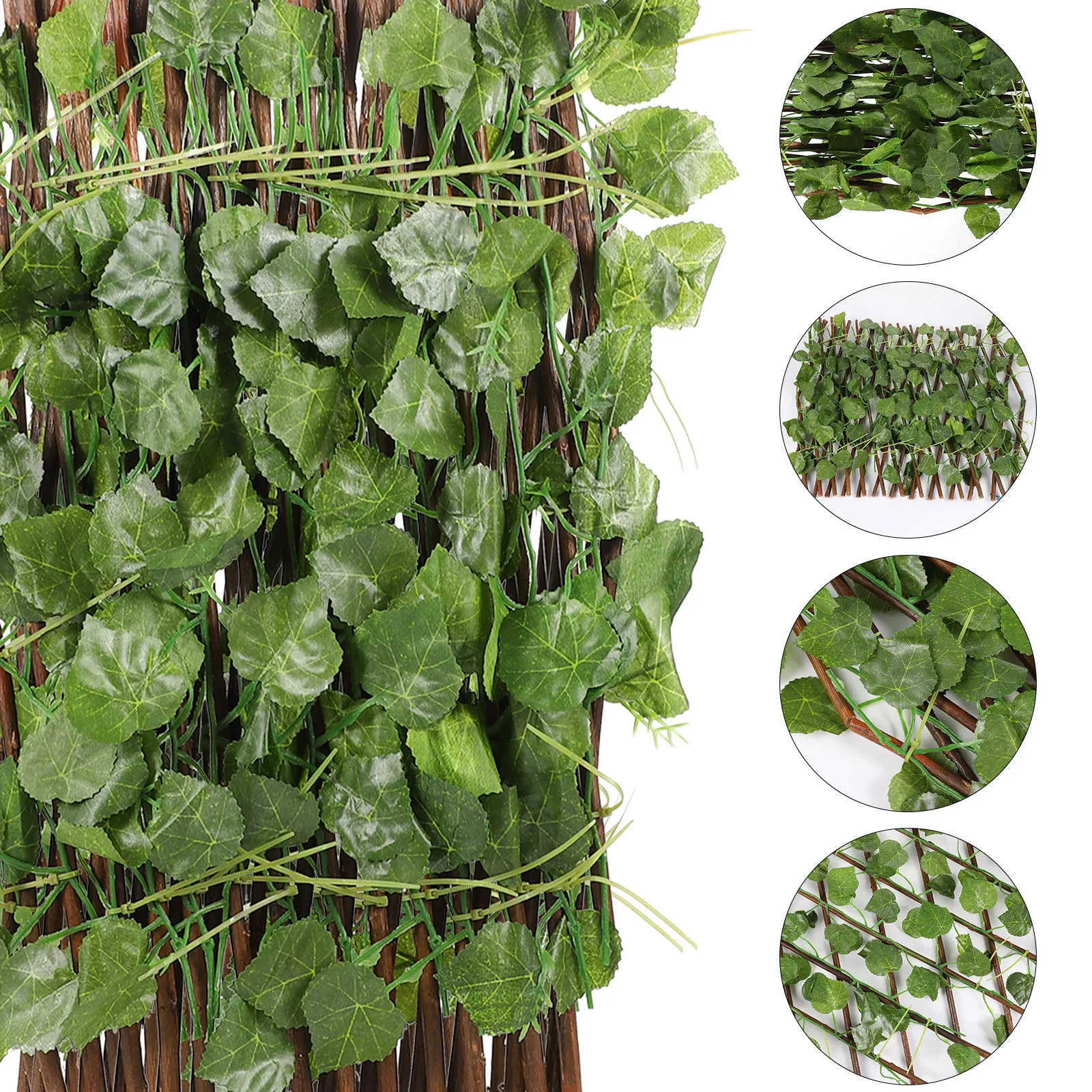 

DIY Artificial Fence for Garden Decoration Foldable and Portable Design Eco Friendly Materials Fence Adornment for Home Balcony