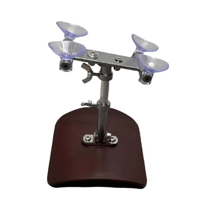 Professional Anti Vibration Guitar Support Adjustable Clamp Nonslip Base Metal Texture Present for Classical Player