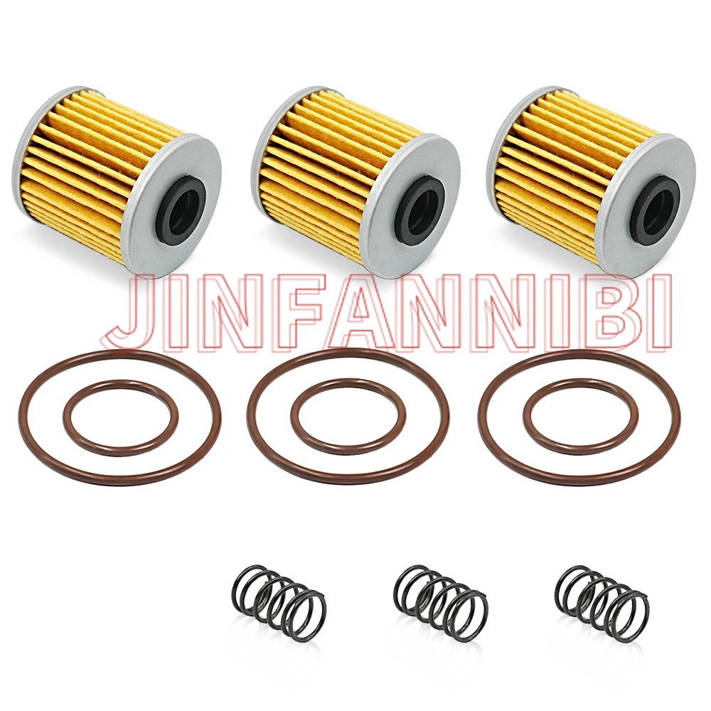

For Kawasaki KX250F KX250 3pcs Oil Filters Change Kit with O-rings Springs Set
