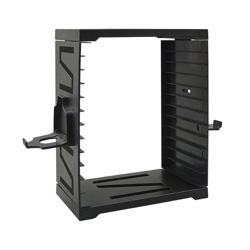 Game Disc Storage Tower For PS5/X-BOX SX/ One/Switch With 4 Game Controllers Storage Rack