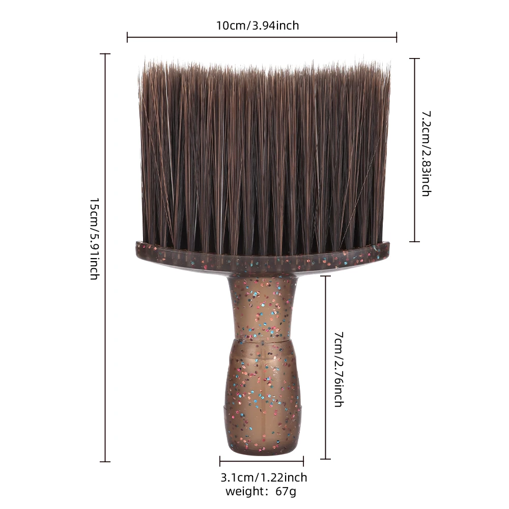 Hair Salon Soft Hair Cleaning Brush Neck and Face Hair Fragmentation Sweeping Brush Multi functional Hairdressing Tool
