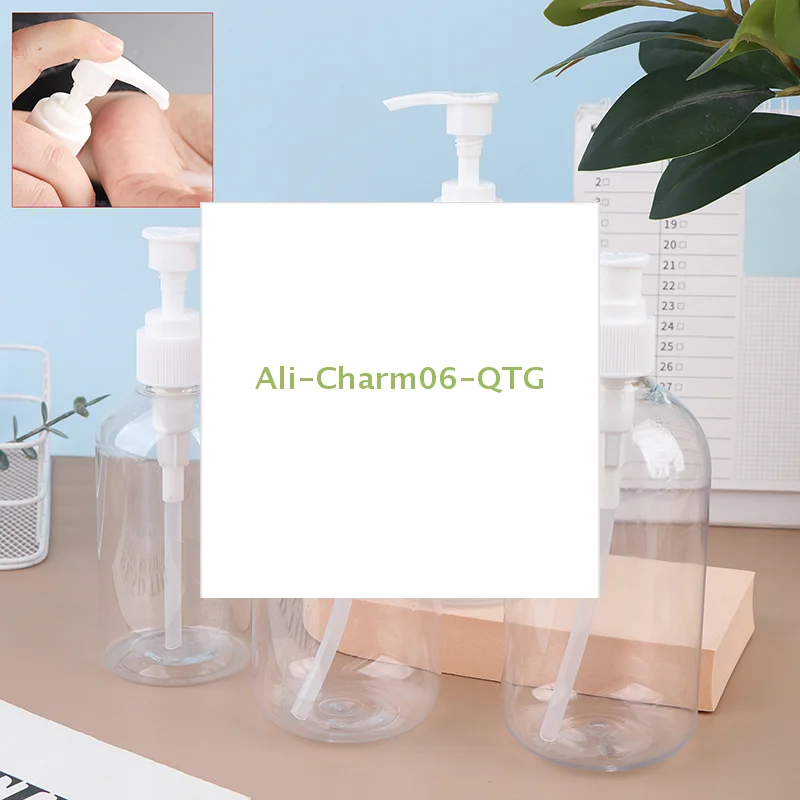 

200-500ml Portable Empty Pump Dispenser Bottles Cylinder Shampoo Lotion Durable Refillable Containers For Liquid Soap