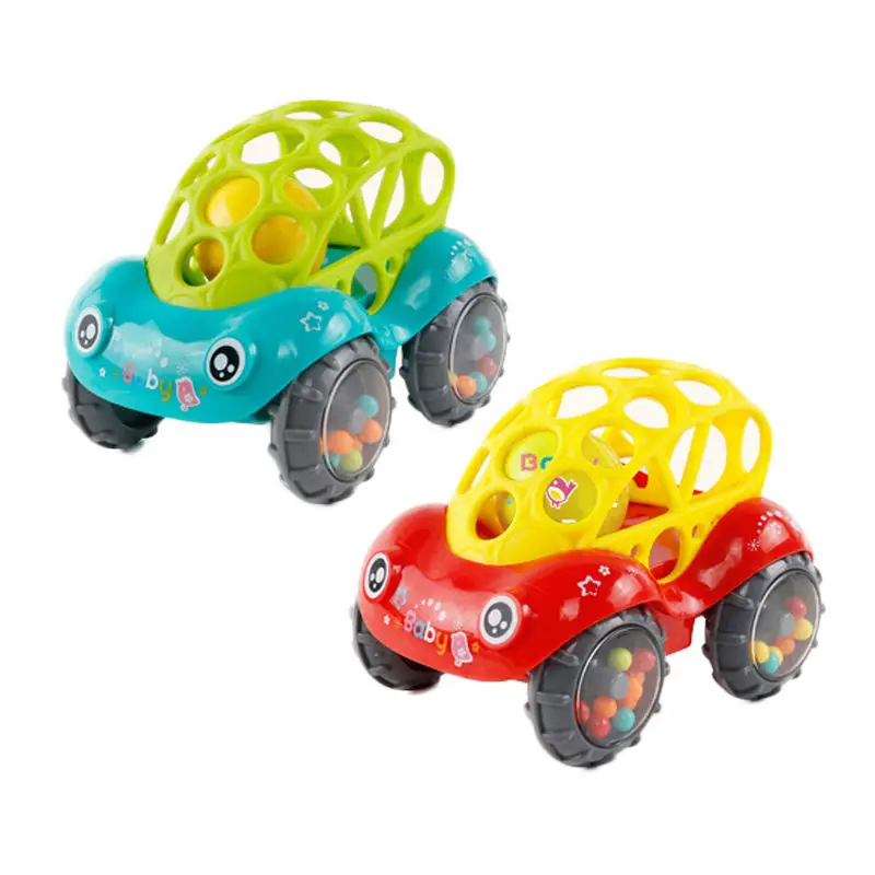 Soft Silicone Children Sensory Toy Cars Rubber Push and Go Vehicles Toddler Cartoon Educational Toys for Babies Kids Baby Gifts