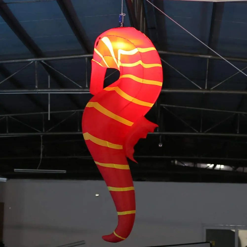 Model Inflatable  2mh Inflatable Seahorse  Seahorse With Remote Controller Inner Air Blower For Bar Concert Club