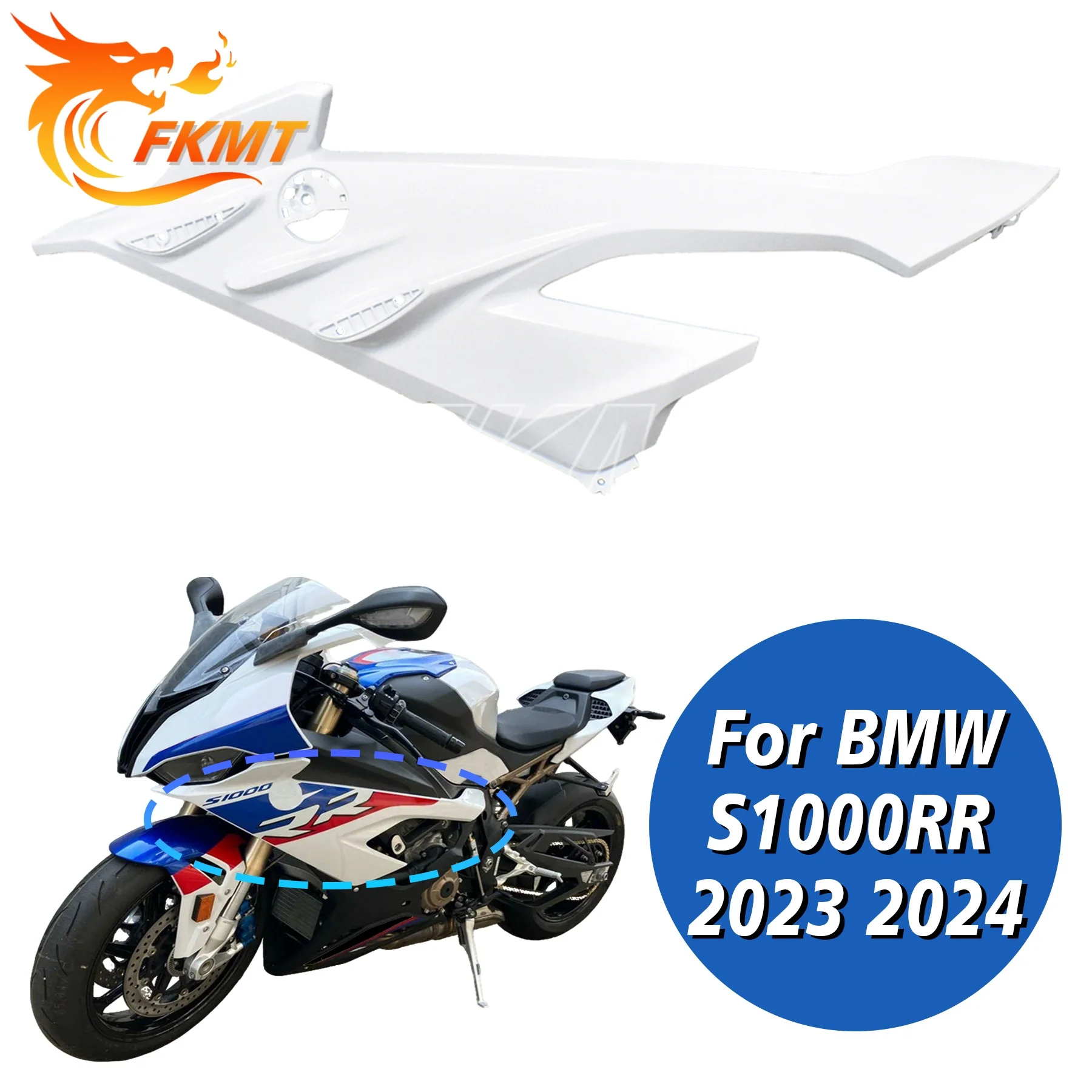 

Motorcycle Side Panel Cover Fairing Plate Covers ABS Middle Fairings Fit For BMW S1000RR S 1000RR S1000 RR S 1000 RR 2023-2024