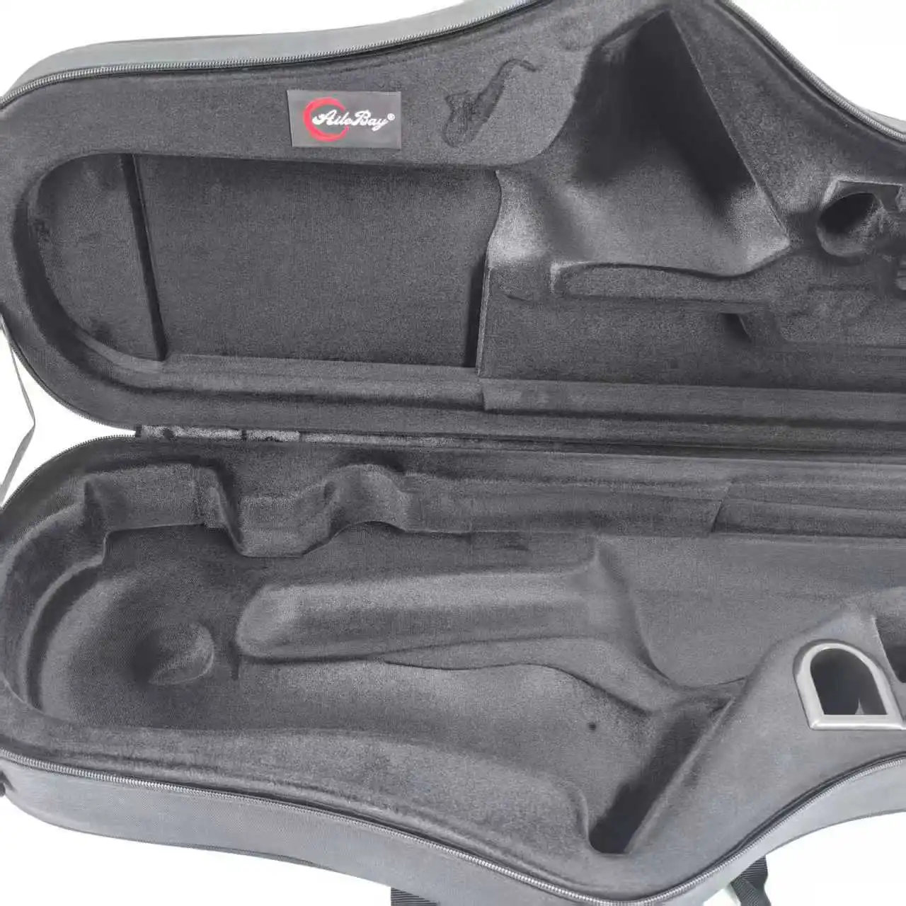Portable Hard Case For Alto And Tenor Saxophone Shock‑Resistant Water‑Resistant With Accessory Compartment Shoulder Strap